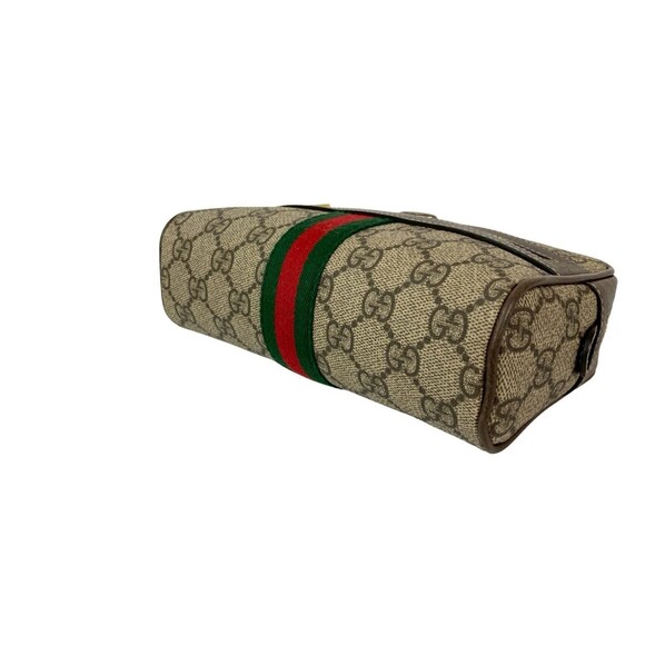 Nearly unused GUCCI GG Supreme Ophidia leather